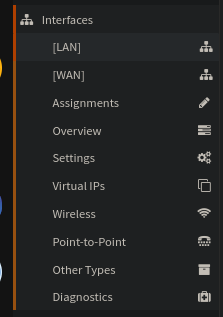 OPNSense Sidebar
